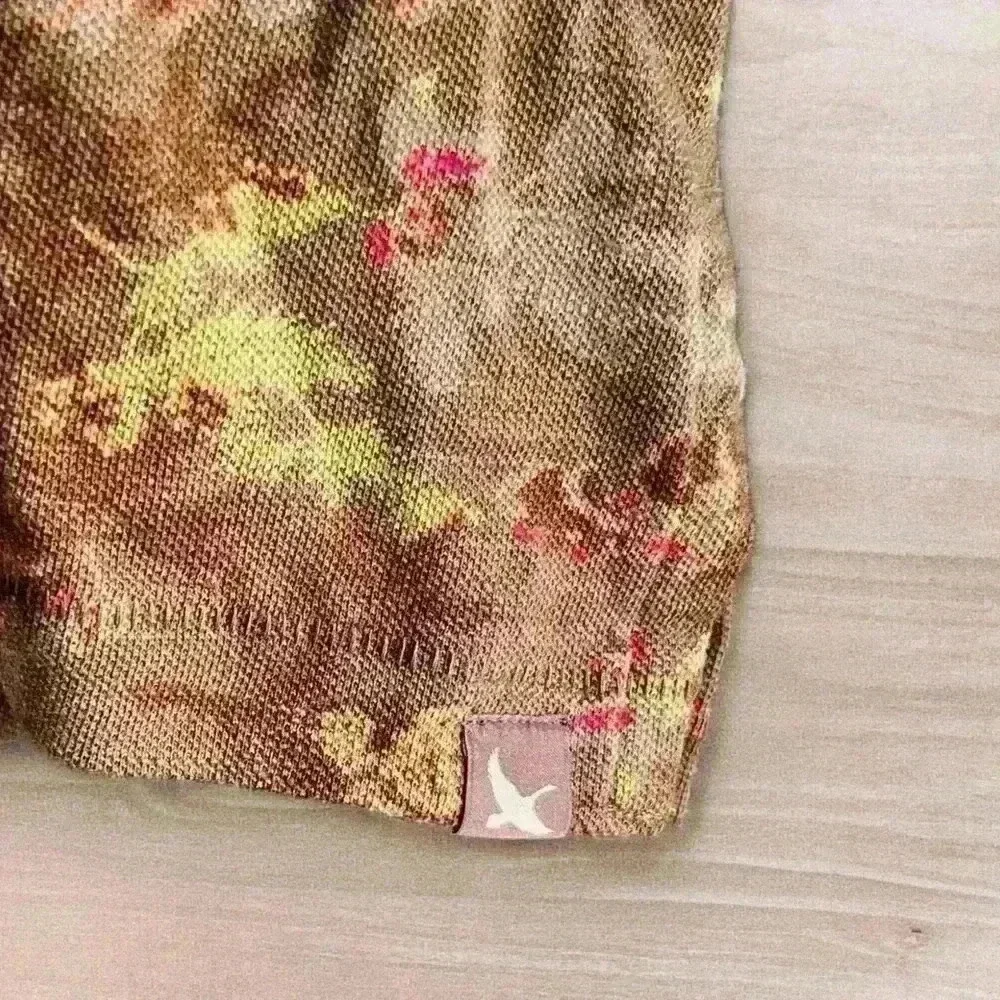 Eddie Bauer Classic Field Pro Short Sleeve Polo Shirt Mens 2XL Green Floral - Picture 3 of 8